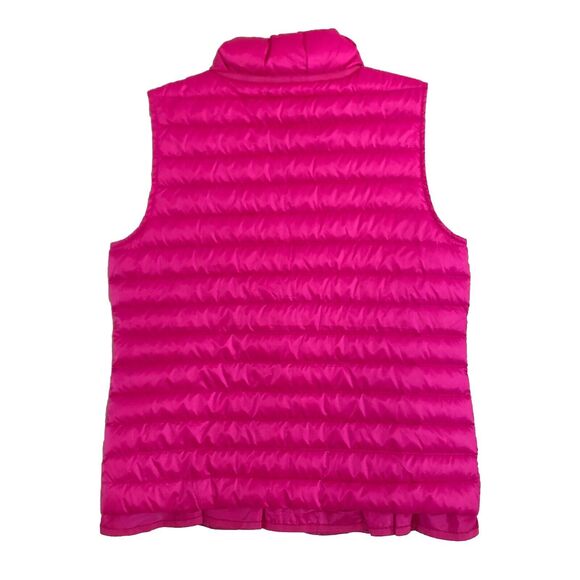 Lilly Pulitzer Cora Down Puffer Vest Womens Size S Pink Ruffle Tassel Zip Pull - Picture 7 of 14
